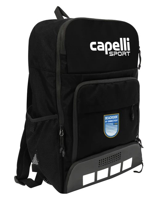 BEACHSIDE SC  PITCH l TEAM BACKPACK BLACK WHITE -KIT