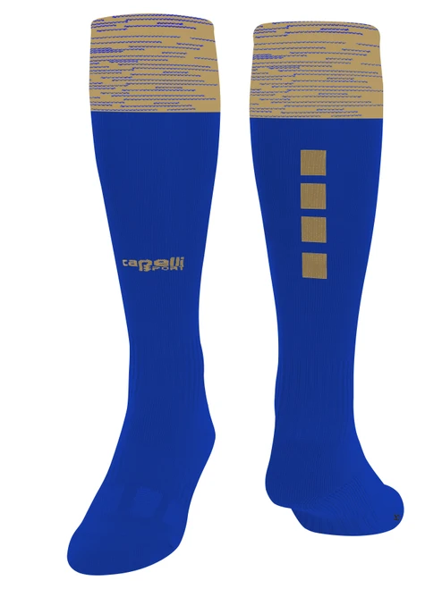 BEACHSIDE SC  MARLED MATCH SOCKS ROYAL BLUE BEACH GOLD -KIT