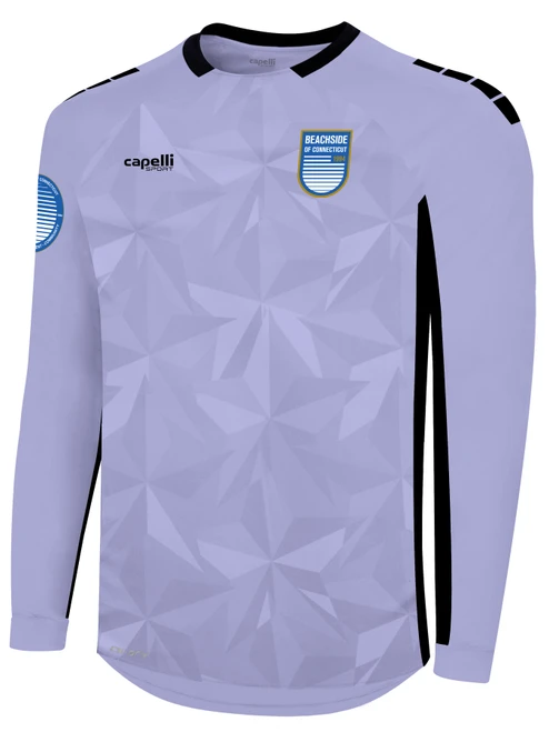 BEACHSIDE SC  PITCH STAR LONG SLEEVE GOALKEEPER MATCH JERSEY  LAVENDER BLACK -KIT