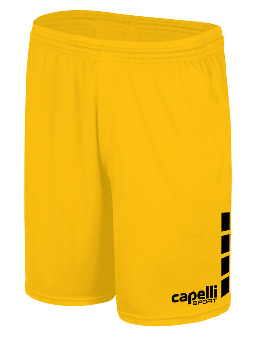 SOCKERS FC  TEAM MATCH SHORTS WITH 4 CUBES ATHLETIC GOLD BLACK -KIT