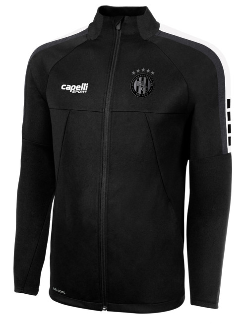 PIPELINE SC  MADISON TRAINING JACKET BLACK WHITE
