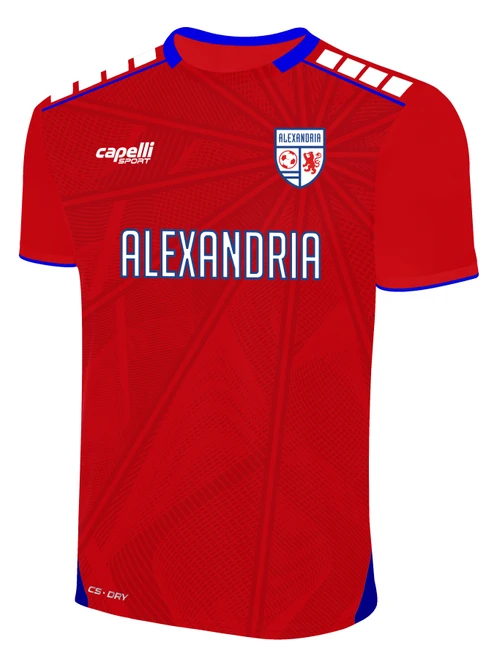 ALEXANDRIA SA ACADEMY  BROOKLYN II HOME JERSEY RED WHITE ROYAL BLUE