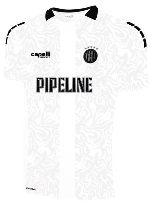 PIPELINE SC  ECRL 2025 MET AWAY JERSEY WHITE BLACK