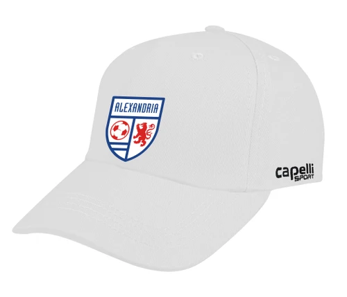 ALEXANDRIA SA ACADEMY  TEAM CLASSIC BASEBALL CAP WHITE BLACK