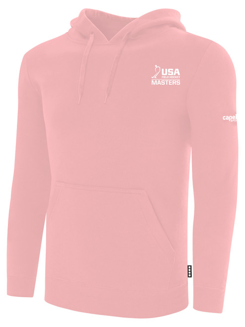 USA FIELD HOCKEY BASICS FLEECE PULLOVER HOODIE CREST ON WEARERS LEFT CHEST BLUSH WHITE