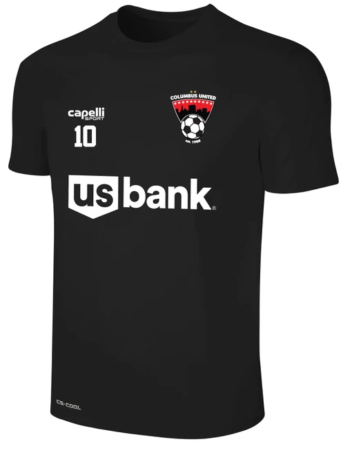COLUMBUS UNITED BASICS II TRAINING JERSEY BLACK WHITE -KIT