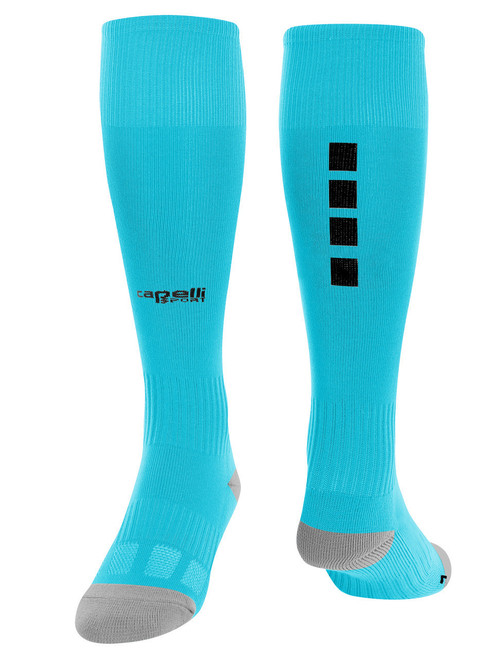 PA CLASSICS  LANCASTER AND READING  4 CUBE SOCKS TURQUOISE BLACK