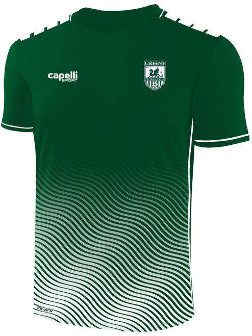GREENE FC EMPIRE WAVY LINES JERSEY GREEN WHITE -KIT
