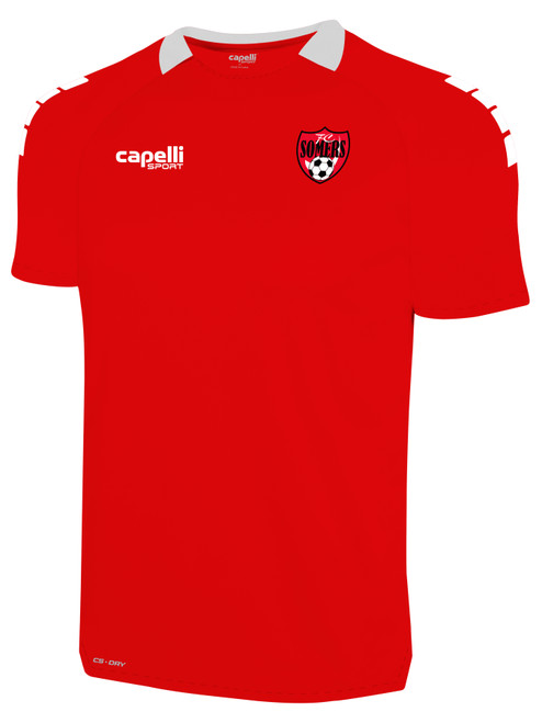 FC SOMERS MET JERSEY HOME RED WHITE -KIT