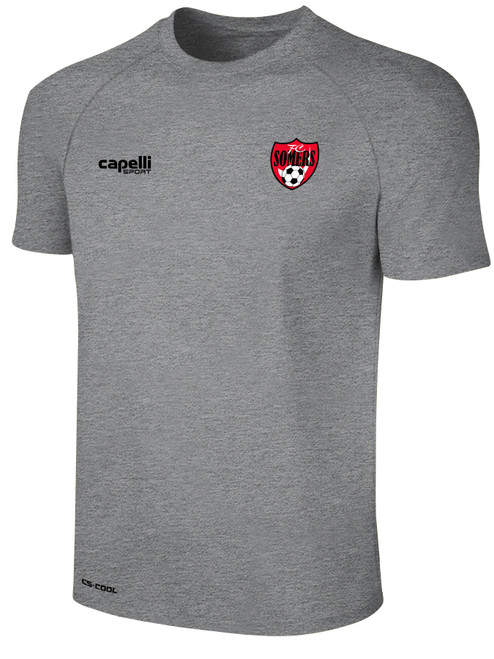 FC SOMERS BASICS II TRAINING JERSEY LIGHT HEATHER GREY BLACK -KIT