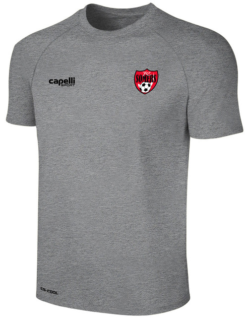 FC SOMERS BASICS II TRAINING JERSEY LIGHT HEATHER GREY BLACK