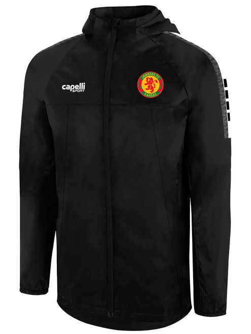 JAMBARS FC  MADISON ALL WEATHER   JACKET BLACK WHITE -KIT