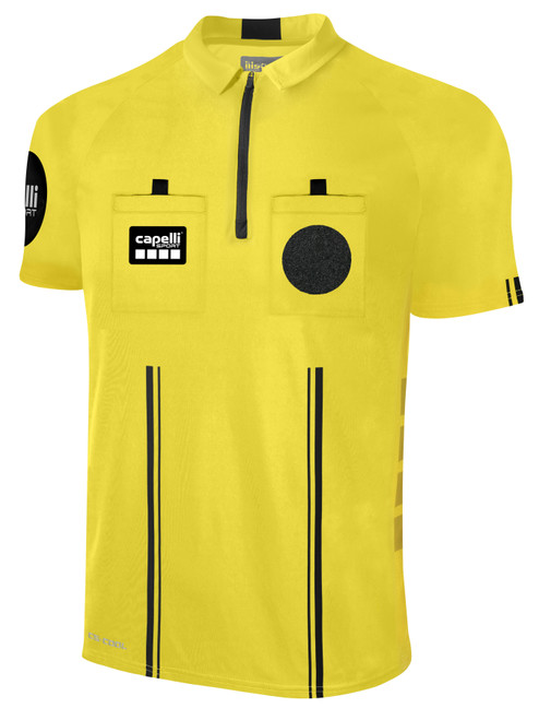 REFEREE MADISON REFEREE 1/4 ZIP JERSEY  REFEREE YELLOW BLACK -KIT  - WPSL