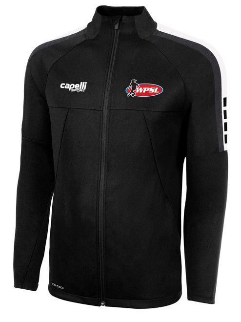 REFEREE MADISON TRAINING JACKET BLACK WHITE -KIT  - WPSL