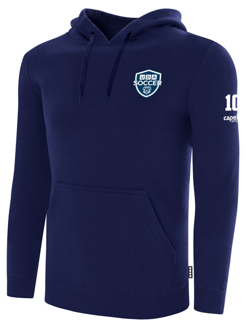 UDA   SOCCER BASICS PULLOVER FLEECE HOODIE NAVY WHITE