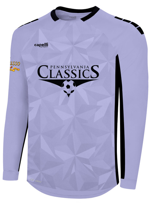 LANCASTER PA CLASSICS  PITCH STAR LONG SLEEVE GOALKEEPER MATCH JERSEY LAVENDER BLACK