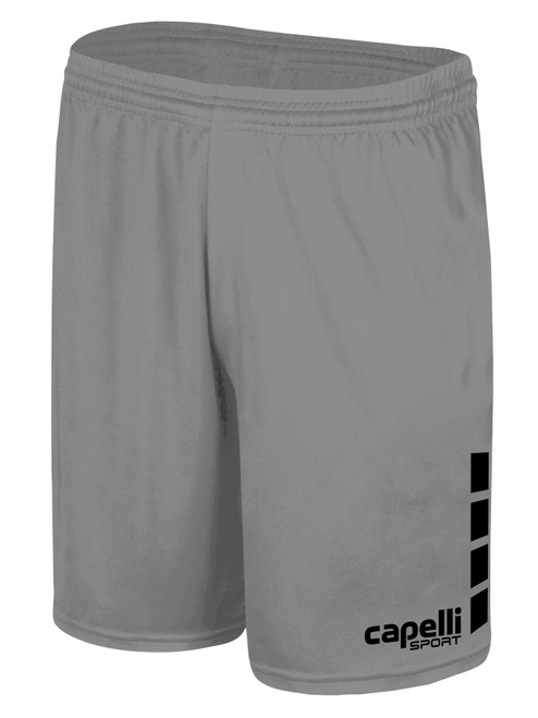 EGG HARBOR TWP SOCCER  TEAM MATCH SHORTS 4 CUBES LIGHT GREY BLACK -KIT