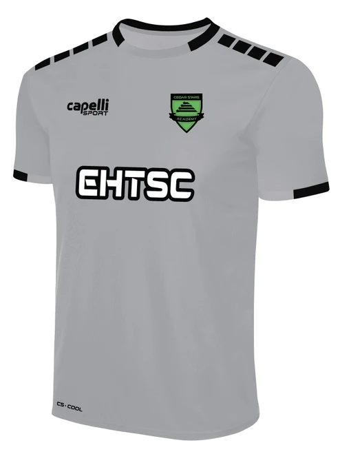 EGG HARBOR TWP SOCCER  CS III JERSEY LIGHT GREY BLACK -KIT