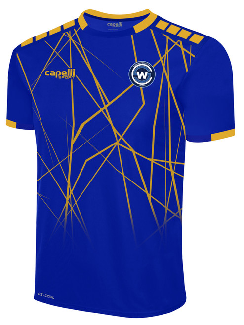 WASHINGTONVILLE SC  CS III GEO NET JERSEY ROYAL BLUE ATHLETIC GOLD  