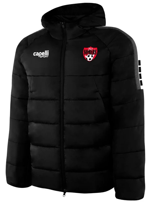 FC SOMERS MADISON SHORT WINTER JACKET  BLACK WHITE