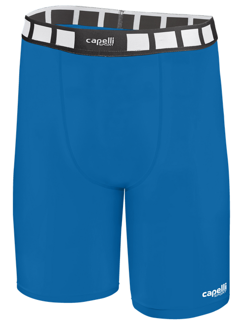 IOWA RUSH SOUTH CAPELLI SPORT BOYS & MEN'S PERFORMANCE SHORTS CAPELLI SPORT BLUE WHITE