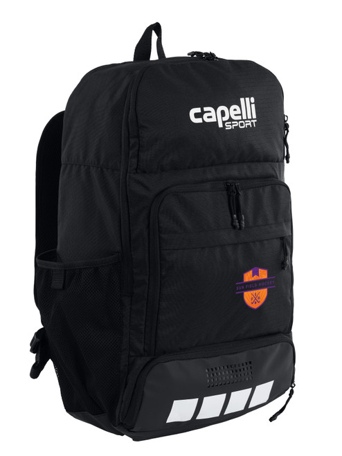 SUN FIELD HOCKEY PITCH I TEAM BACKPACK BLACK WHITE