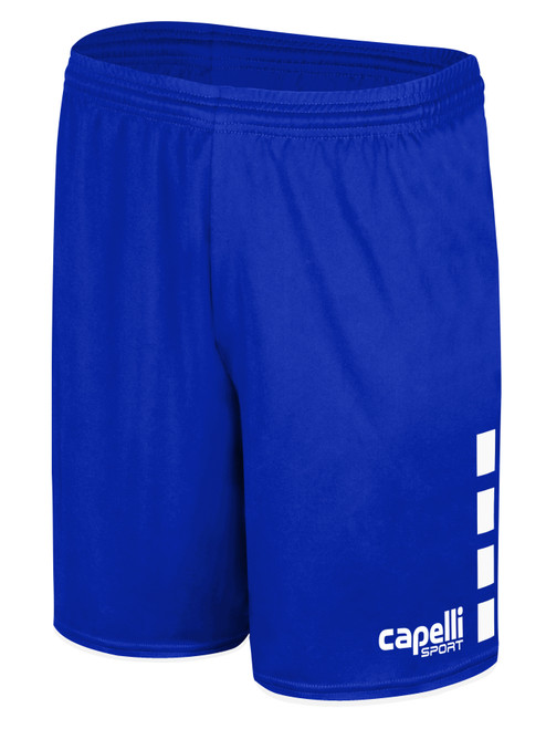 MANTECA AREA SOCCER RANGERS UNITED CONDOR III MATCH SHORTS ROYAL BLUE WHITE -KIT