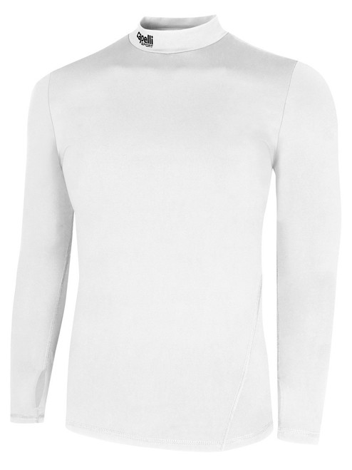 ATLANTIC COUNTY WAVE  LONG SLEEVE WARM PERFORMANCE TOP WHITE