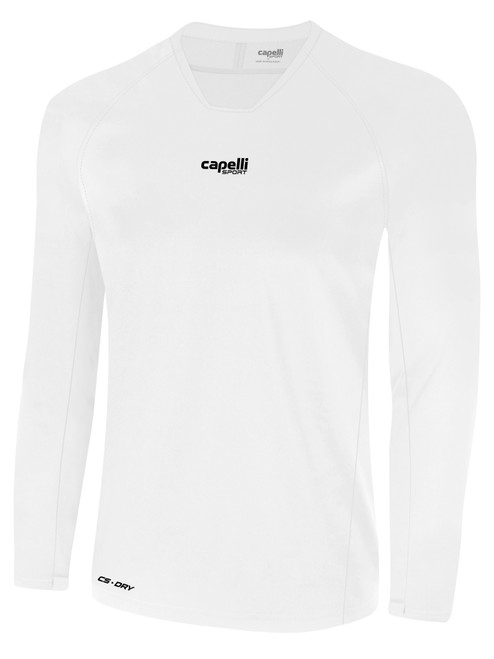 ATLANTIC COUNTY WAVE GAME DAY LONG SLEEVE TOP WHITE BLACK