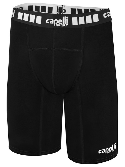 ATLANTIC COUNTY WAVE  BOYS & MEN'S PERFORMANCE SHORTS BLACK