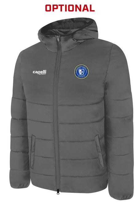 FLAMBOROUGH DUNDAS  CLUB CORE WINTER JACKET  MEDIUM GREY WHITE