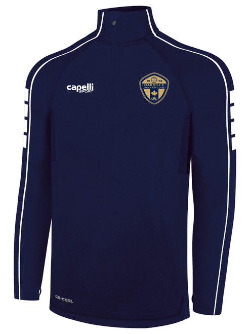 OAKVILLE SC BASICS II 1/4 ZIP   TRAINING TOP NAVY WHITE