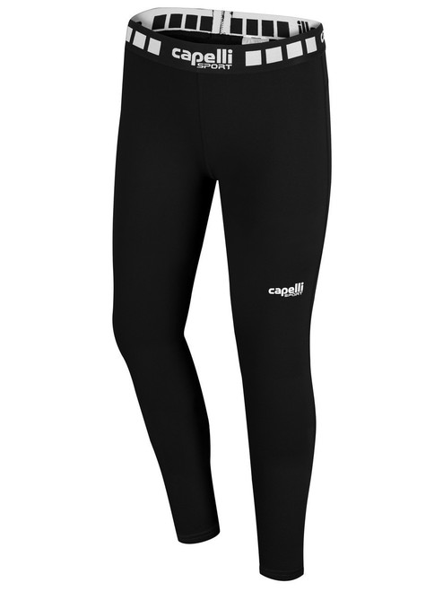 HTC FIELD HOCKEY  GIRLS & WOMEN'S WARM PERFORMANCE TIGHTS BLACK WHITE