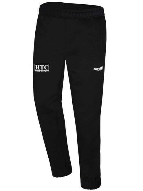 HTC FIELD HOCKEY BASICS FLEECE SWEATPANTS BLACK WHITE
