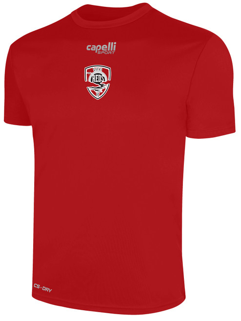SOCAL REDS FC BASICS CREW NECK POLY TEE RED