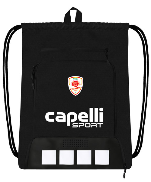 SOCAL REDS FC PITCH I DELUXE SACKPACK BLACK WHITE