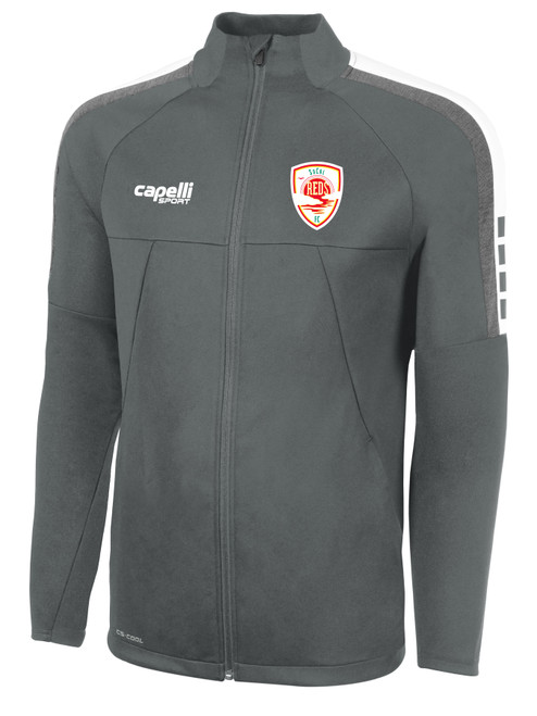 SOCAL REDS FC MADISON TRANING JACKET MEDIUM GREY WHITE