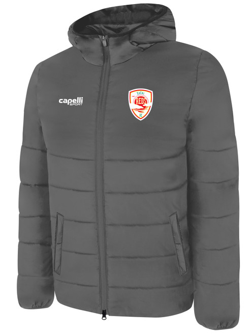SOCAL REDS FC CORE WINTER JACKET MEDIUM GREY WHITE