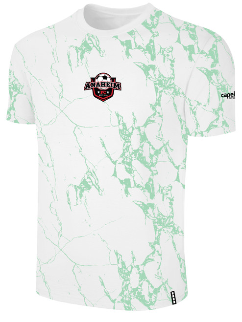 ANAHEIM FC LIFESTYLE MARBLE TEE WITH SLEEVE LOGO WHITE MINT
