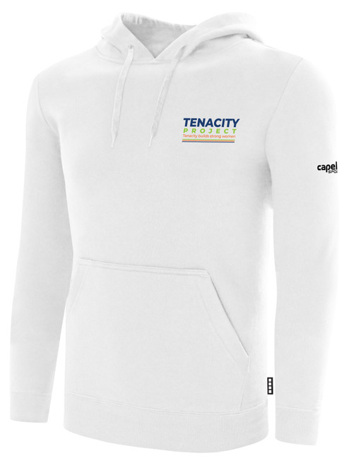 NATIONAL TEAM BASICS FLEECE HOODIE CREST ON LEFT CHEST WHITE BLACK