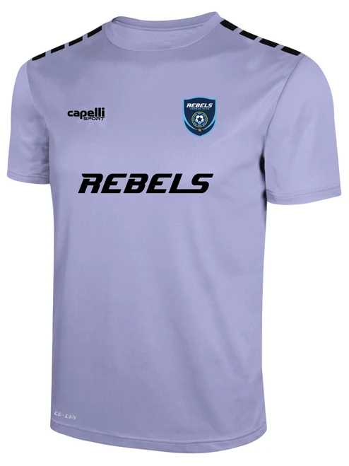 REBELS SC CHULA VISTA TEAM JERSEY LAVENDER BLACK