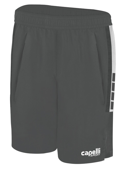 REBELS SC RAMONA MADISON TRAINING SHORTS MEDIUM GREY WHITE -KIT