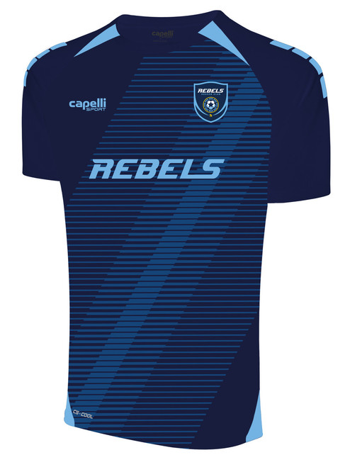 REBELS SC RAMONA HOME LEX JERSEY NAVY SKY BLUE -KIT