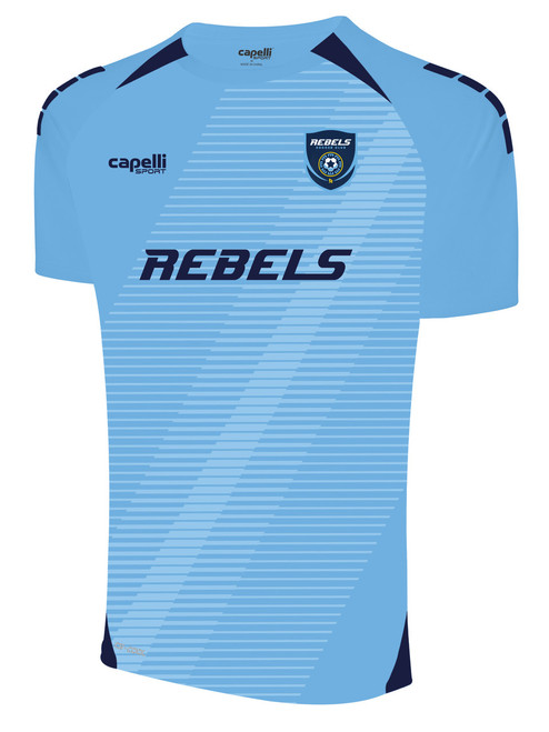REBELS SC CARLSBAD AWAY LEX JERSEY SKY BLUE NAVY -KIT