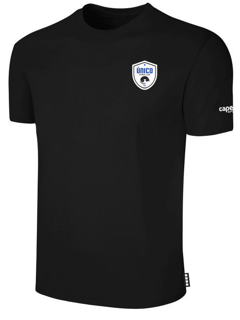 UNICO FC  BASICS COTTON TEE CREST ON WEARERS LEFT CHEST BLACK WHITE