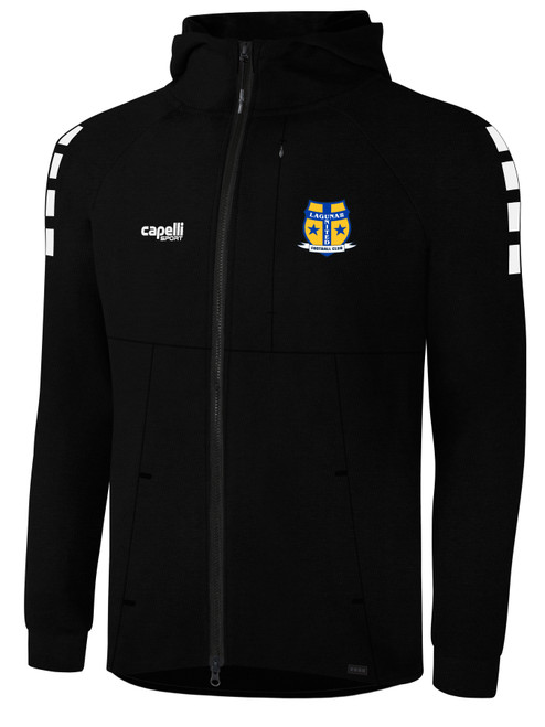 LAGUNA UNITED TECH II ZIP UP HOODIE BLACK WHITE