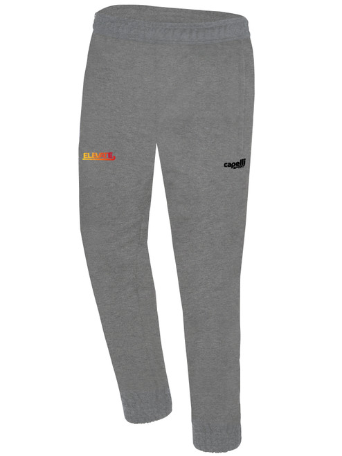 ELEVATE FIELD HOCKEY BASICS FLEECE SWEATPANTS LIGHT HEATHER GREY BLACK