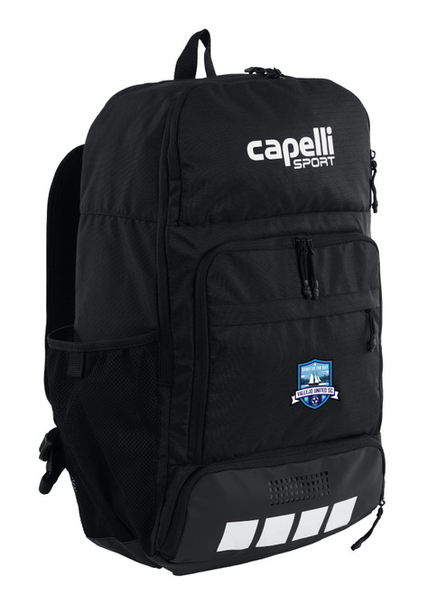 VALLEJO UNITED SC PITCH I TEAM BACKPACK BLACK WHITE