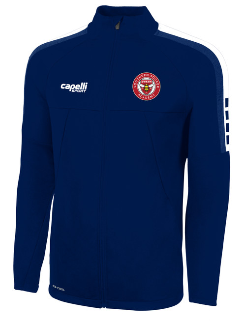SOUTHERN SOCCER ACADEMY MADISON TRAINING JACKET NAVY WHITE