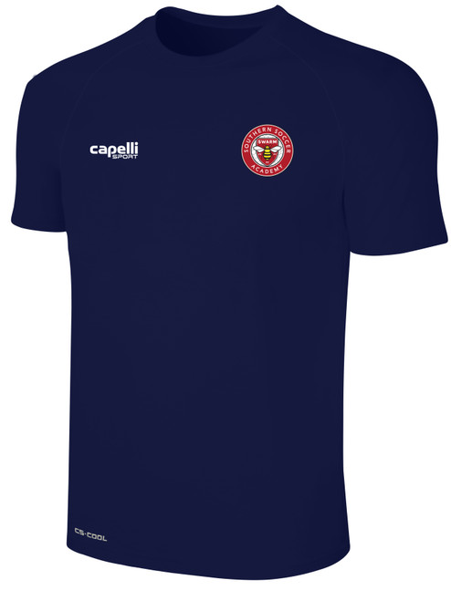 SOUTHERN SOCCER ACADEMY BASICS II TRAINING JERSEY NAVY WHITE